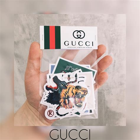 gucci and supreme stickers